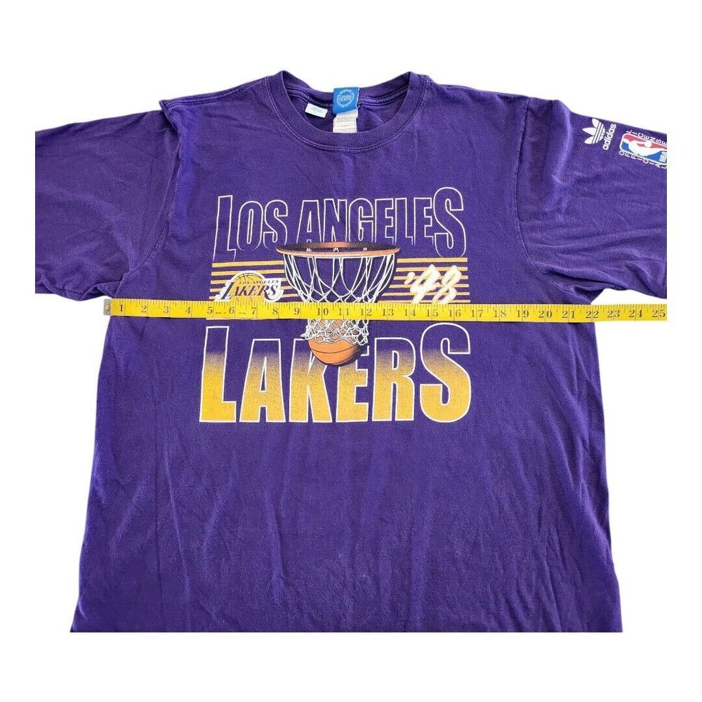 Los Angeles Lakers NBA Kobe Purple Tee Shirt Size Large Adidas Cotton 2013 - Picture 6 of 11